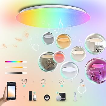 Amazon.co.jp : GHETTALINN LED 音楽シーリングライト 6畳 ほし